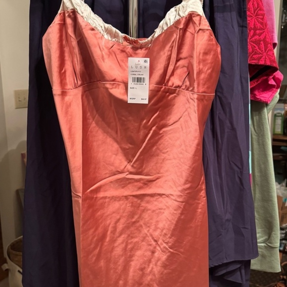 Lush Pink Mini Dress with Silky Finish